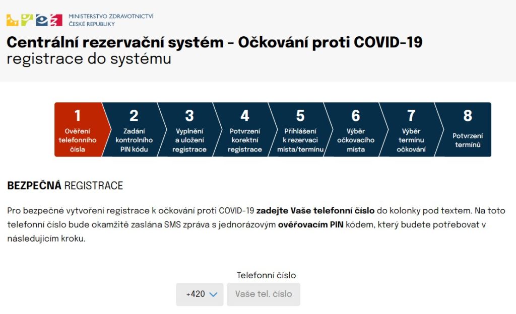 Rezervační systém covid-19 očkování 