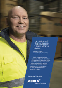 ALPLA Bystřice plakát nábor zaměstnanců Benešov u Prahy realizace ZULU Group